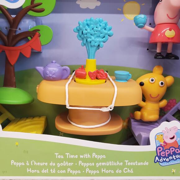 Peppa Pig Tea Time with Peppa Playset Peppa's Adventures Peppa Pig Tea Party Set - Picture 3 of 8